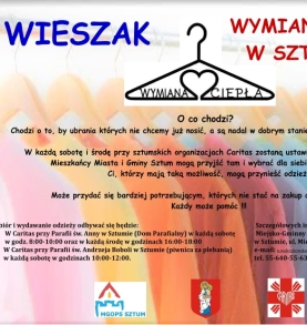 Przypominamy o akcji “Wieszak – wymiana ciepła w Sztumie"