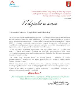Podziękowanie