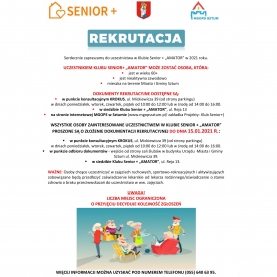 REKRUTACJA DO KLUBU SENIOR + „AMATOR”.