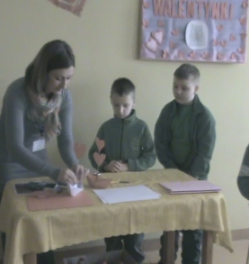 Spotkanie walentynkowe z dziećmi ze Szkoły Podstawowej w Czerninie